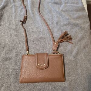 Brown Leather Crossbody Bag